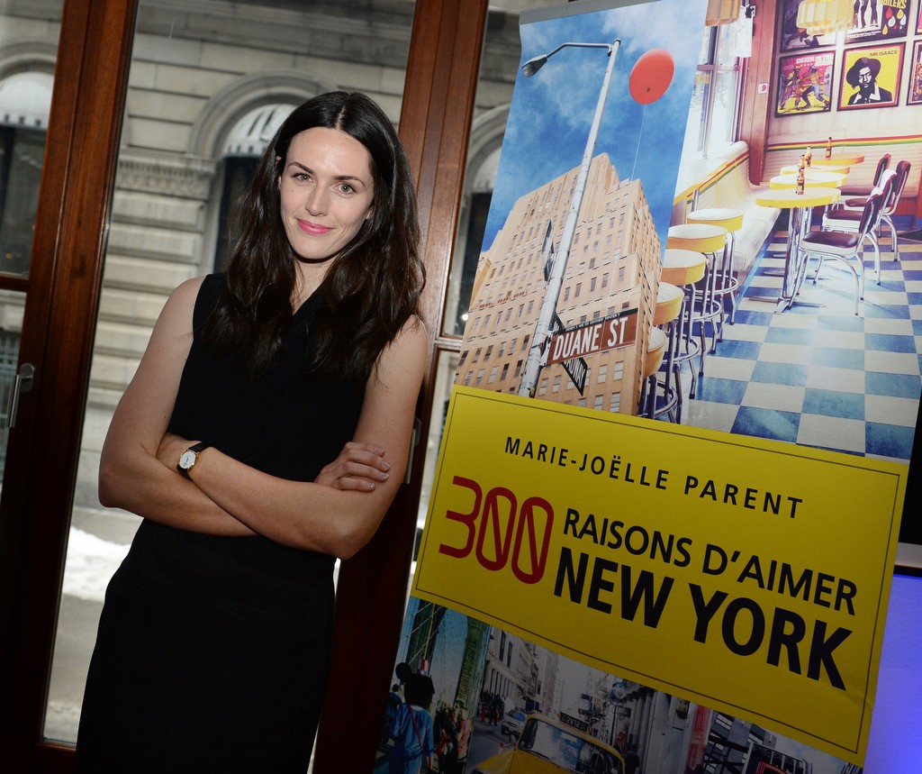 Lancement du livre de Marie-Joëlle Parent, 300 Raisons d'aimer New York, le lundi 16 mars 2015, à l'Hôtel Gault, sur la rue Sainte-Hélène, dans le Vieux-Montréal. MAXIME DELAND/AGENCE QMI