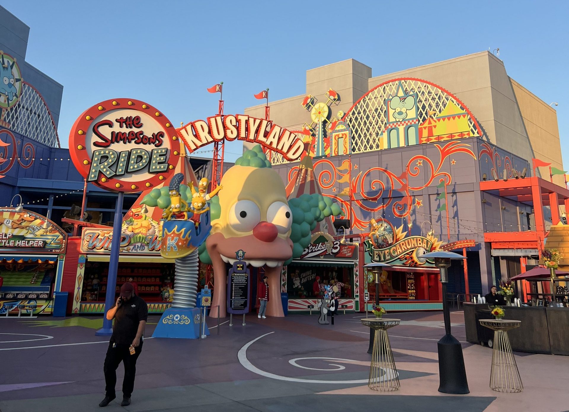 parc d'attraction coucher de soleil universal studios los angeles