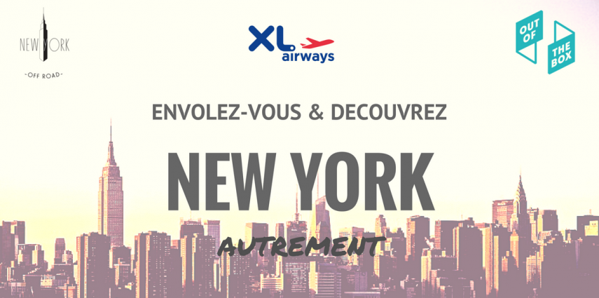 Gagnez un voyage à New York avec New York Off Road, en partenariat avec XL Airways et les guides Out Of The Box. Tentez votre chance entre le 29 Octobre 2016 et le 06 Novembre 2016 en participant à notre concours Facebook et partez visiter la ville qui ne dort jamais !